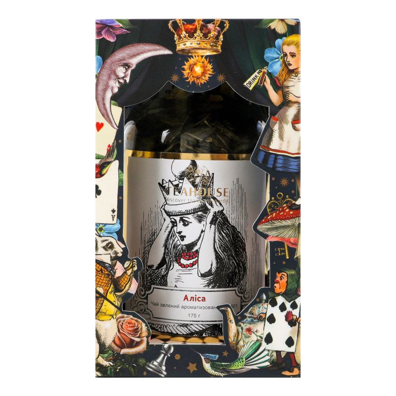 Чай Teahouse Аліса скляна банка картонна коробка 175г